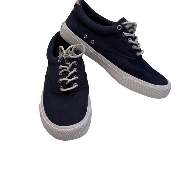 Sperry Top-Sider Striper Ii Cvo Americana Men's Sneakers Navy Blue Canvas Sz 7.5 - Picture 1 of 9